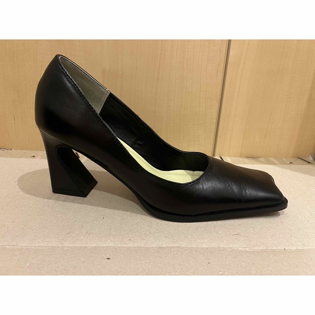 男の子向けプレゼント集結 WAVE TOE PUMPS ブラック L ハイヒール