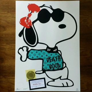 ルイヴィトン(LOUIS VUITTON)のお取置きスヌーピー ルイヴィトン サングラス DEATH NYC 限定ポスター(絵画/タペストリー)