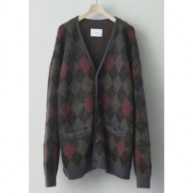 stein Kid Mohair Argyle Cardigan - カーディガン