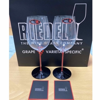 リーデル(RIEDEL)のリーデル　ブラック・レッド　ボルドー・グラン・クリュ　ペアセット(グラス/カップ)