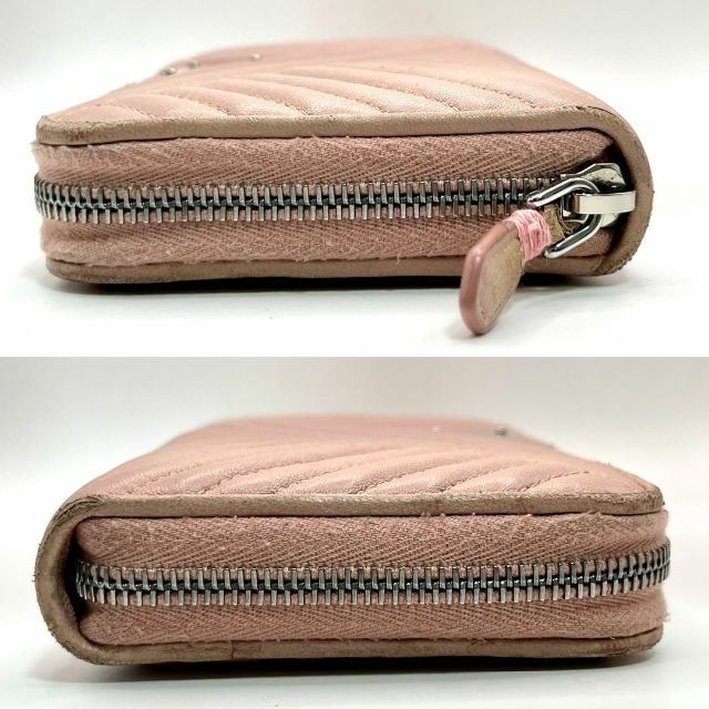 PRADA - 美品✨ プラダ ラウンドファスナー長財布 ML506 2CET ピンク