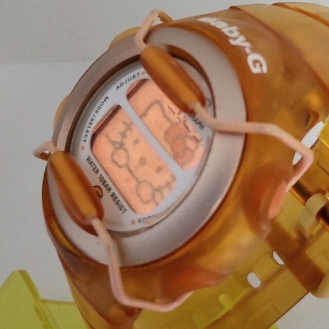 Baby-G(ベビージー)のBaby-G 380 ハローキティ　カスタム染色オレンジ　🧡 レディースのファッション小物(腕時計)の商品写真