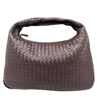 ボッテガヴェネタ(Bottega Veneta)のBOTTEGAVENETA ボッテガヴェネタ ハンドバッグ イントレチャート ワンハンドル 革 かばん 鞄 115653 レザー    ブラウン 茶 シルバー金具 メンズ 美品【中古品】(ハンドバッグ)