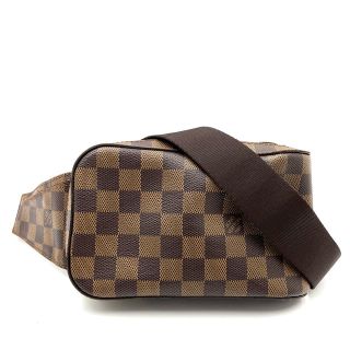 ルイヴィトン(LOUIS VUITTON)のLOUIS VUITTON ルイヴィトン ボディバッグ ダミエ ジェロニモス Geronimos ウエストポーチ 斜め掛け 鞄 かばん N51994    ブラウン 茶 ゴールド金具 メンズ【中古品】(ボディーバッグ)