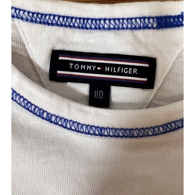 TOMMY HILFIGER(トミーヒルフィガー)の【TOMMY HILFIGER】ボーダーＴシャツ キッズ/ベビー/マタニティのキッズ服女の子用(90cm~)(ワンピース)の商品写真