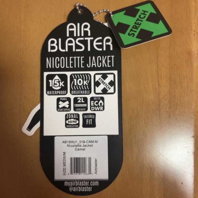エアブラスター AIRBlaster ニコレットジャケット