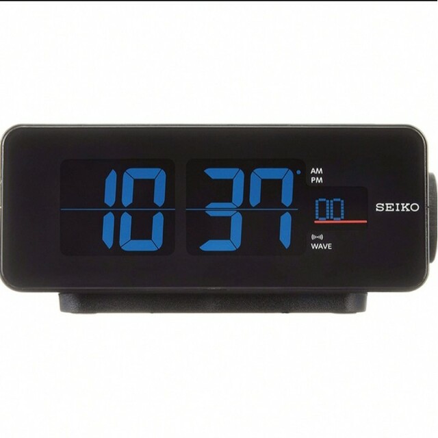 SEIKO(セイコー)のSEIKO　clock　置時計　黒 インテリア/住まい/日用品のインテリア小物(掛時計/柱時計)の商品写真