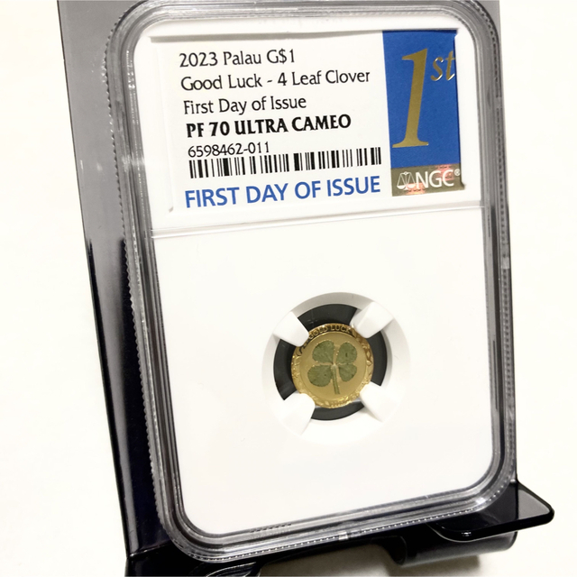 四葉のクローバー 2023年 パラオ 金貨 NGC PF70 モダン コイン 四葉のクローバー 2023年 パラオ 金貨 NGC PF70 モダン コイン