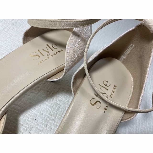 JELLY BEANS(ジェリービーンズ)のSH99◆新品◆StyleJELLYBEANSサテンレースパンプス25.0日本製 レディースの靴/シューズ(ハイヒール/パンプス)の商品写真