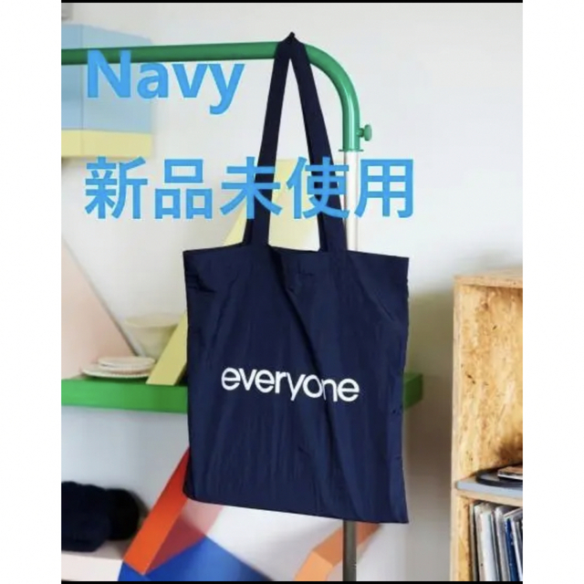 everyone トートバッグ ネイビー