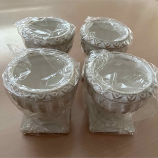 GGG HANDICRAFT テラコッタ フラワーベース ロココ 4pcs 新品(花瓶)