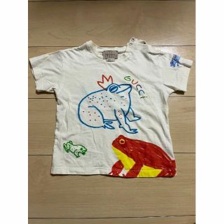 グッチ(Gucci)のGUCCI カエル 蛙 frog コットン Tシャツ 80 12-18ヵ月 美品(Ｔシャツ)