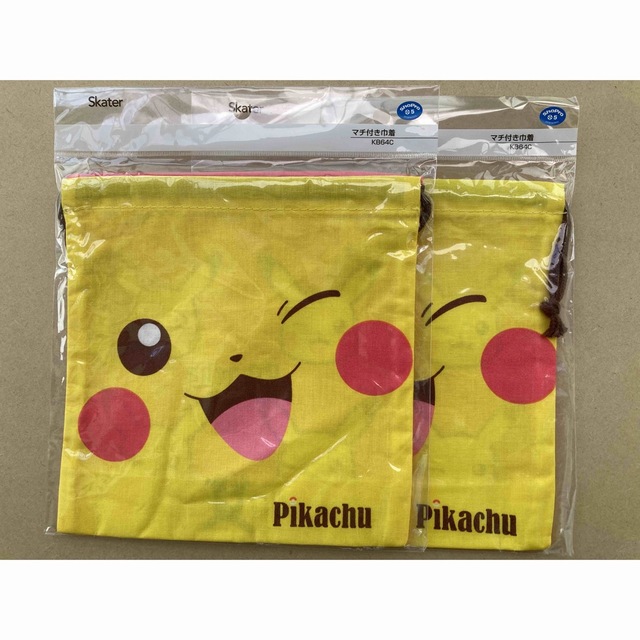 ポケモン ポケットモンスター ピカチュウ 巾着 2枚セットの通販 by ジャスミン's shop｜ポケモンならラクマ