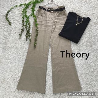 セオリー(theory)のTheory セオリー　セミフレアリネンパンツ(カジュアルパンツ)