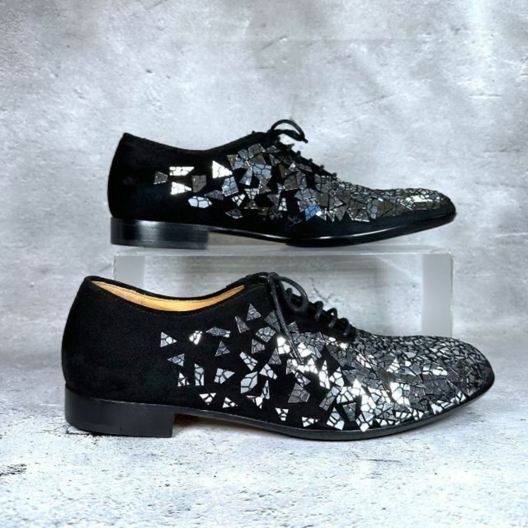 Maison Martin Margiela(マルタンマルジェラ)の【美品】メゾンマルジュラ MIRRORED DERBYS レースアップシューズ メンズの靴/シューズ(ドレス/ビジネス)の商品写真