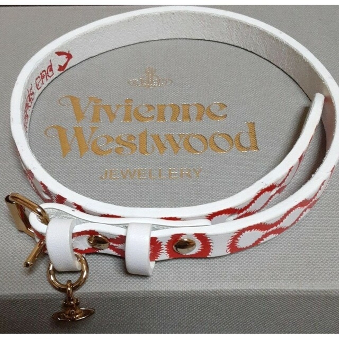 Vivienne Westwood - VivienneWestwood スクイグル柄 レザーチョーカー ...
