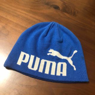 PUMA  プーマ　ニット帽　F ブルー(帽子)