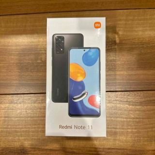 アンドロイド(ANDROID)の新品未開封 Redmi Note 11 : graphite gray(スマートフォン本体)