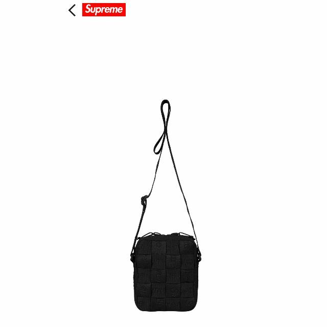 Supreme Woven Shoulder Bag ショルダーバック　ブラック