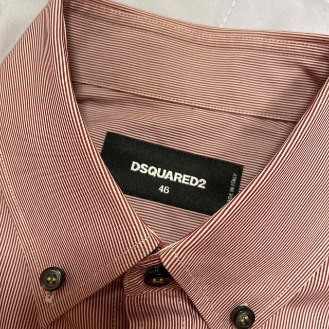 DSQUARED2  メンズドレスシャツ46 ブラック