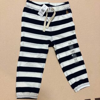 ベビーギャップ(babyGAP)の新品タグ付き　ベビーギャップ　90サイズ　ボーダーパンツ　薄手(パンツ/スパッツ)