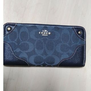 コーチ(COACH)のCOACH長財布 アウトレット品 新品未使用 デニム(財布)