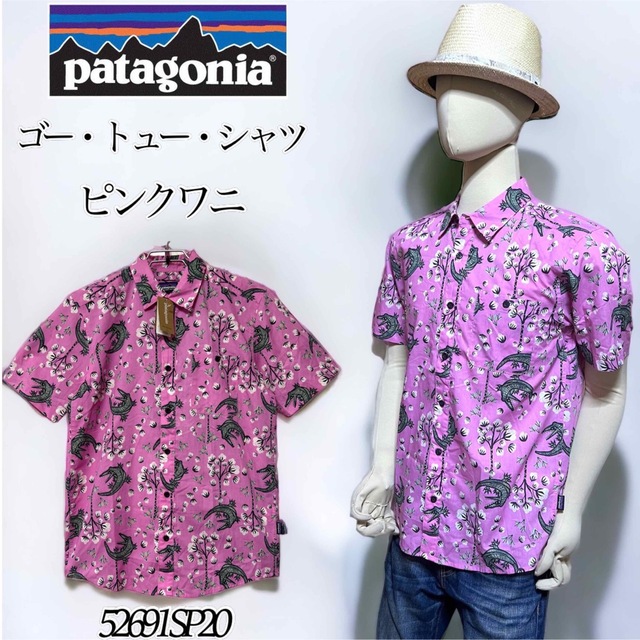 ピンク・ブルー 【希少限定カラーCGMA】パタゴニア ゴー トュー シャツ