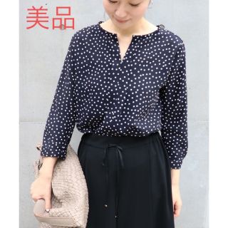 ノーブル(Noble)の美品 Noble ドルマンスキッパーブラウス ドット柄spick&span(シャツ/ブラウス(長袖/七分))