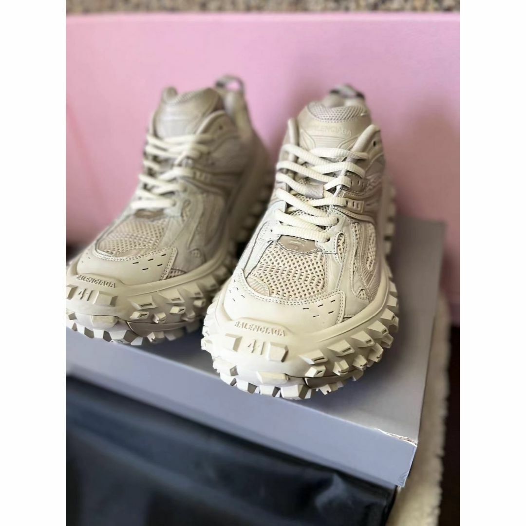 BALENCIAGA Defender スニーカー ベージュ メッシュ&ナイロン