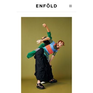 エンフォルド(ENFOLD)のenfold ボーダーカットソー　22ss(カットソー(長袖/七分))