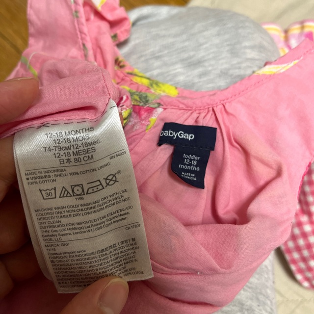 babyGAP(ベビーギャップ)のbaby gap  ワンピース　80 キッズ/ベビー/マタニティのベビー服(~85cm)(ワンピース)の商品写真