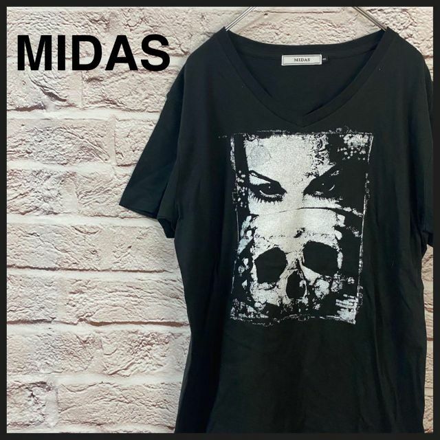 MIDAS(ミダス)のMIDAS Tシャツ　Vネック メンズ　レディース　[ 46 ] メンズのトップス(Tシャツ/カットソー(半袖/袖なし))の商品写真