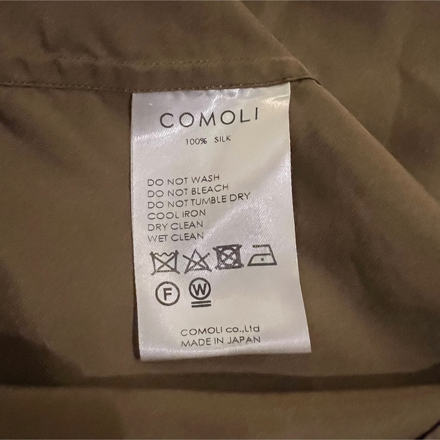 COMOLI シルクスキッパーシャツ size3 1