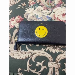 OUTLET 包装 即日発送 代引無料 ANYA HINDMARCH スマイリー ラウンド