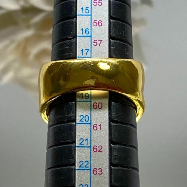 ホースシュー ゴールド リング 指輪 馬蹄 ジルコニア ブリンブリン 18号 メンズのアクセサリー(リング(指輪))の商品写真