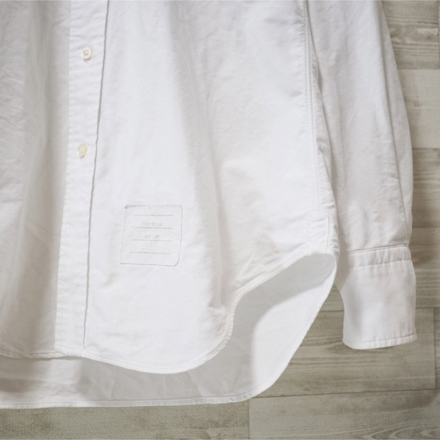 THOM BROWNE(トムブラウン)のTHOM BROWNE. Oxford B.D. Shirt White-1 メンズのトップス(シャツ)の商品写真