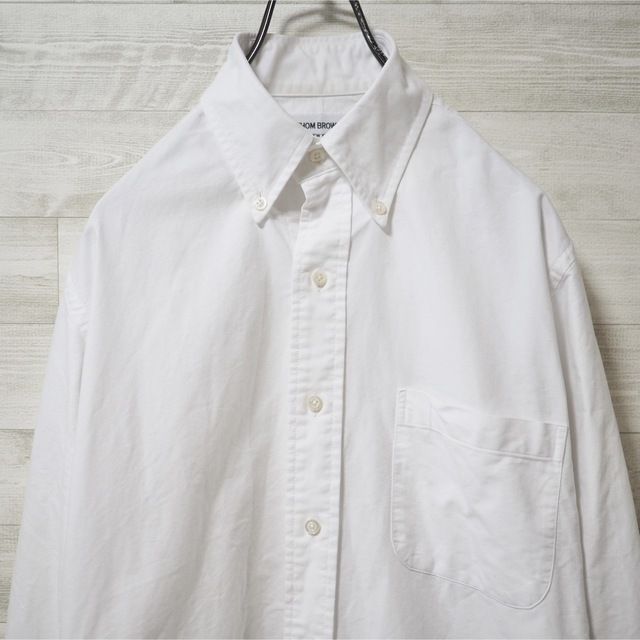 THOM BROWNE(トムブラウン)のTHOM BROWNE. Oxford B.D. Shirt White-1 メンズのトップス(シャツ)の商品写真