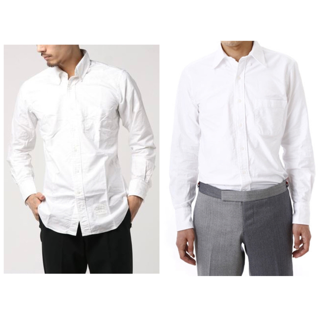 THOM BROWNE(トムブラウン)のTHOM BROWNE. Oxford B.D. Shirt White-1 メンズのトップス(シャツ)の商品写真