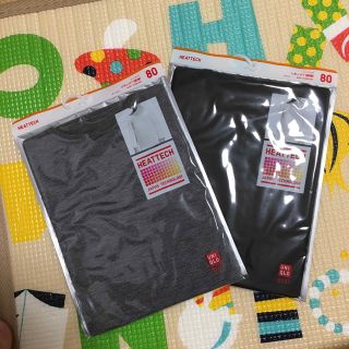 ユニクロ(UNIQLO)の新品！UNIQLOヒートテック2枚セット80サイズ(肌着/下着)