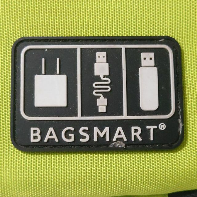 「BAGSMART」『PC周辺小物用収納ポーチ/グリーン』【匿名配送】 メンズのバッグ(ビジネスバッグ)の商品写真