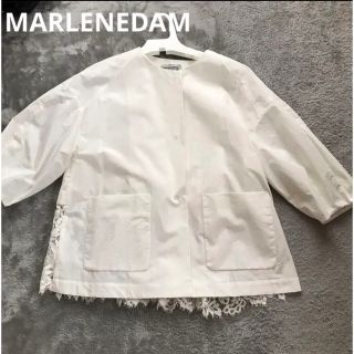 MARLENEDAM ITALY コットンジャケット バックレース