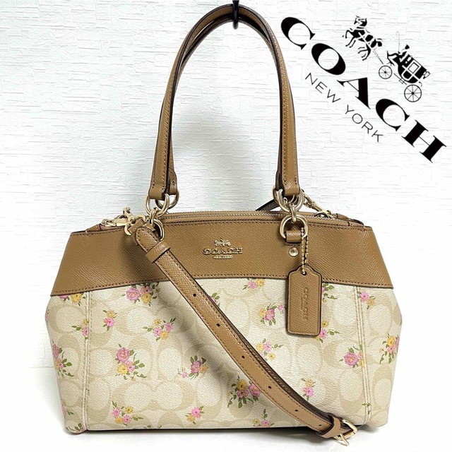 超安い】 コーチ COACH シグネチャー ショルダーバッグ 2WAY 花柄