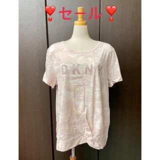 ダナキャランニューヨーク(DKNY)のDKNY ダナキャラン  トップス 新品タグ付き XL レディース　大きいサイズ(カットソー(半袖/袖なし))