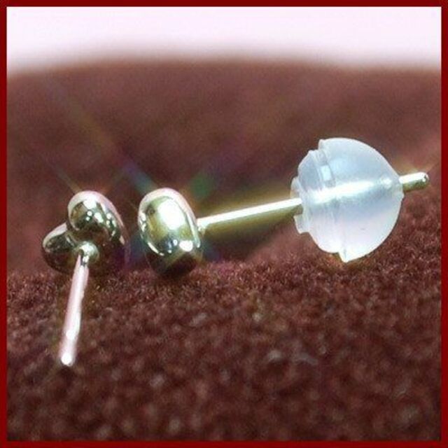 Pt900プラチナハートピアス 3mm 【1ペア 両耳販売】 ハート ハートピア