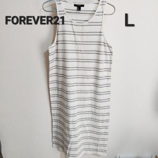 フォーエバートゥエンティーワン(FOREVER 21)のFOREVER21 ボーダーロングワンピース(ロングワンピース/マキシワンピース)