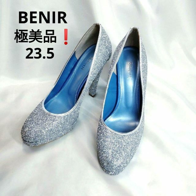 極美品❗BENIR ウエディングシューズ グリッター 36/23.5-