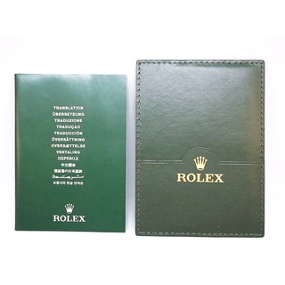 ロレックス(ROLEX)のROLEX/ロレックス ギャランティー/カード/パスケース グリーン/緑(腕時計(アナログ))