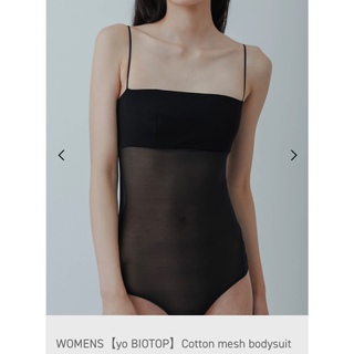【yo BIOTOP】Cotton mesh bodysuit