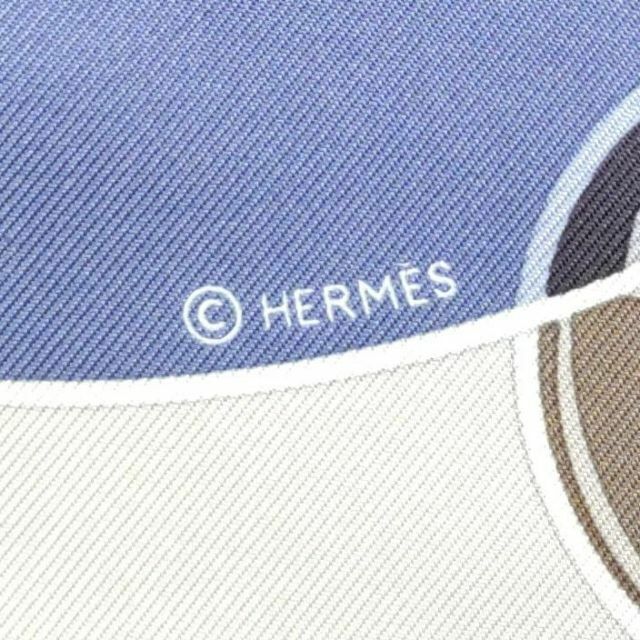 HERMES カレ90 スカーフ シルク bal de bulles グレー | vancubic.com