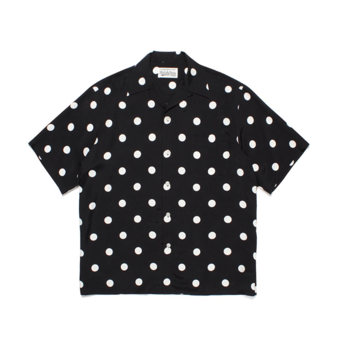 WACKO MARIA DOTS OPEN COLLAR SHIRT